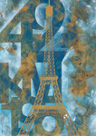 42KM Eiffel_2020 - Acryl. 65 x 92 cm. VENDU / Sold out