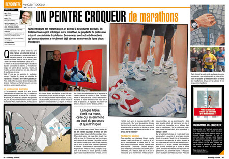 Double page / Spread Running Attitude - Mars 2010