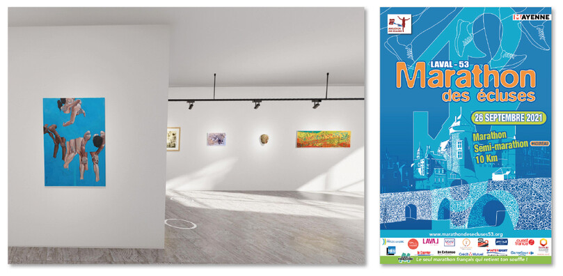 ARTcan et Affiche du Marathon des écluses ARTcan et Affiche du Marathon des écluses