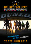 Affiche des 24H Rollers 2014 au Mans - Vincent Dogna