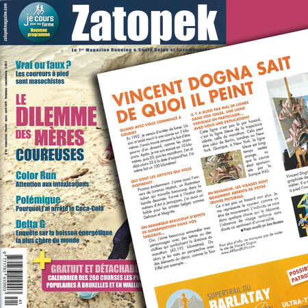 Zatopek N°41 Belgique Luxembourg - Vincent Dogna