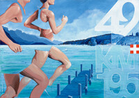 42K Annecy -  Acryl - 92 x 65 cm. VENDU / Sold out