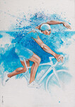 TRIATHLON 21 - 65 x 92 cm - VENDU / Sold out