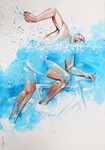 TRIATHLETE -  65 x 92 cm - A vendre / For Sale