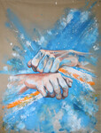 Aviron - Techn. mixte sur toile - 160 x 220 cm &copy; DOGNA