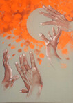 Basketball - Techn. mixte sur toile - 65 x 92 cm &copy;22 &copy; DOGNA
