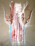 Equitation - Techn. mixte sur toile - 160 x 220 cm &copy;22 &copy; DOGNA