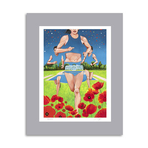 Tirage fine art : La route des coquelicots